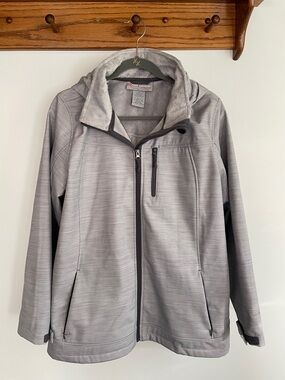 Free Country Light Gray Women's Hooded Performance Jacket